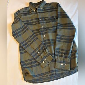 The North Face Olive and Navy Plaid Shirt
